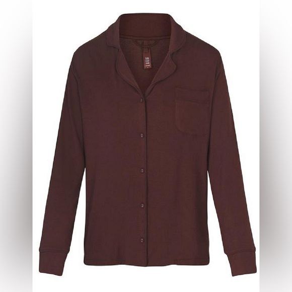 SKIMS SOFT LOUNGE SLEEP SET COCOA XS - Picture 5 of 10